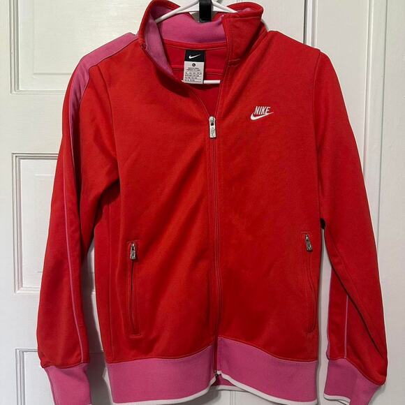 Nike pink and red zip up - Picture 1 of 5